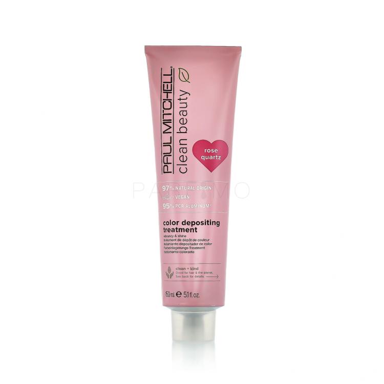 Paul Mitchell Clean Beauty Color Protect Color Depositing Treatment Hajpakolás nőknek 150 ml Változat Rose Quartz
