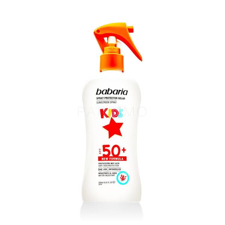 Babaria Kids Sunscreen Spray SPF50+ Fényvédő készítmény testre gyermekeknek 200 ml