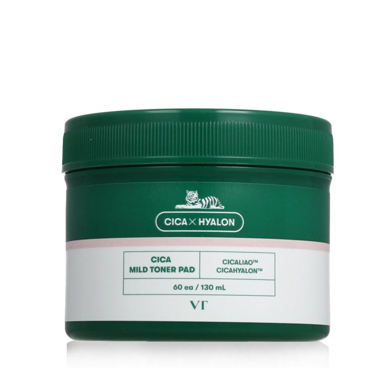 VT Cosmetics Cica Mild Toner Pad Sminkeltávolító nedves törlőkendők 60 db