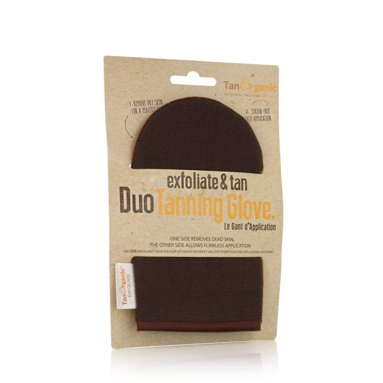 TanOrganic Exfoliate &amp; Tan Duo Tanning Glove Önbarnító készítmény 1 db