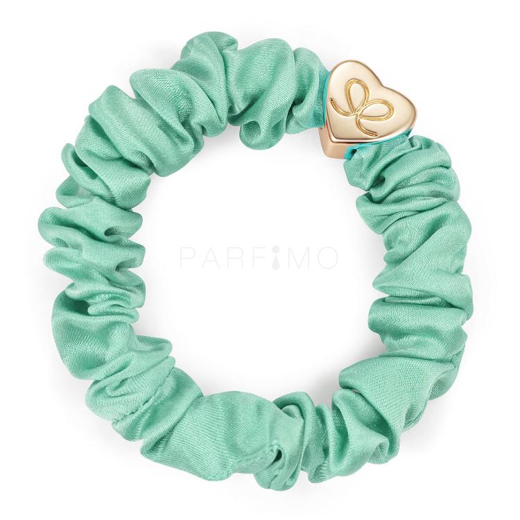 By Eloise London Silk Scrunchie Gold Heart Hajgumi nőknek 1 db Változat Mint