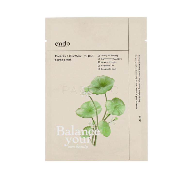 Ondo Beauty 36.5 TO-DAK Probiotics &amp; Cica Water Soothing Mask Arcmaszk 25 g