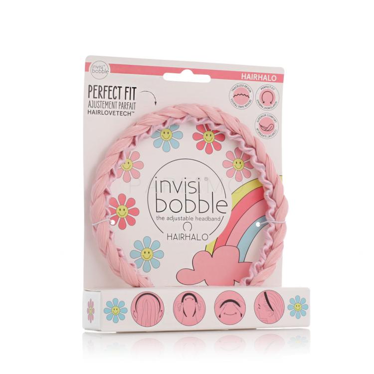 Invisibobble Hairhalo Retro Dreamin' Hajgumi nőknek 1 db Változat Eat, Pink, and be Merry