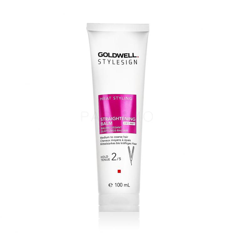 Goldwell Style Sign Heat Styling Straightening Balm Öblítést nem igénylő hajápoló nőknek 100 ml