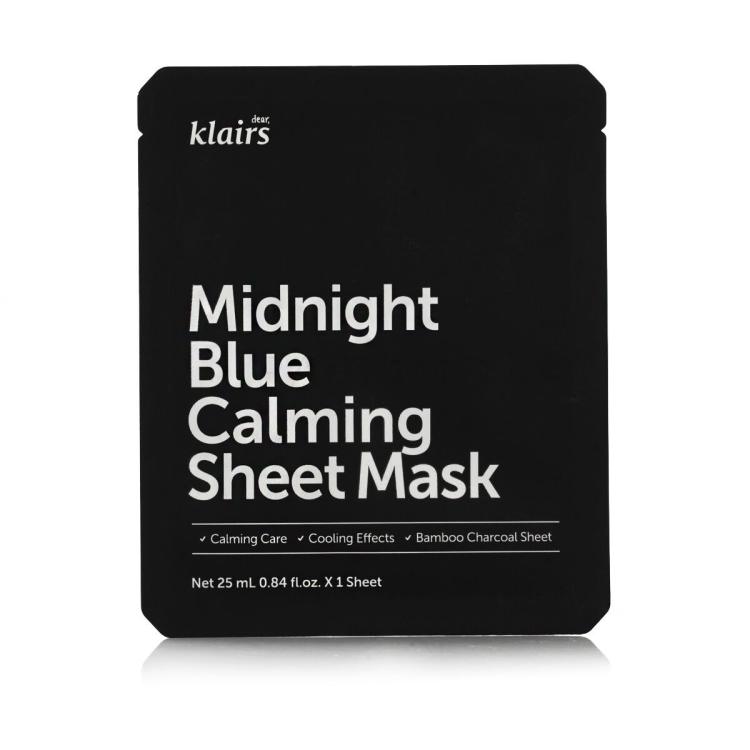 Dear, Klairs Midnight Blue Calming Sheet Mask Arcmaszk 25 ml