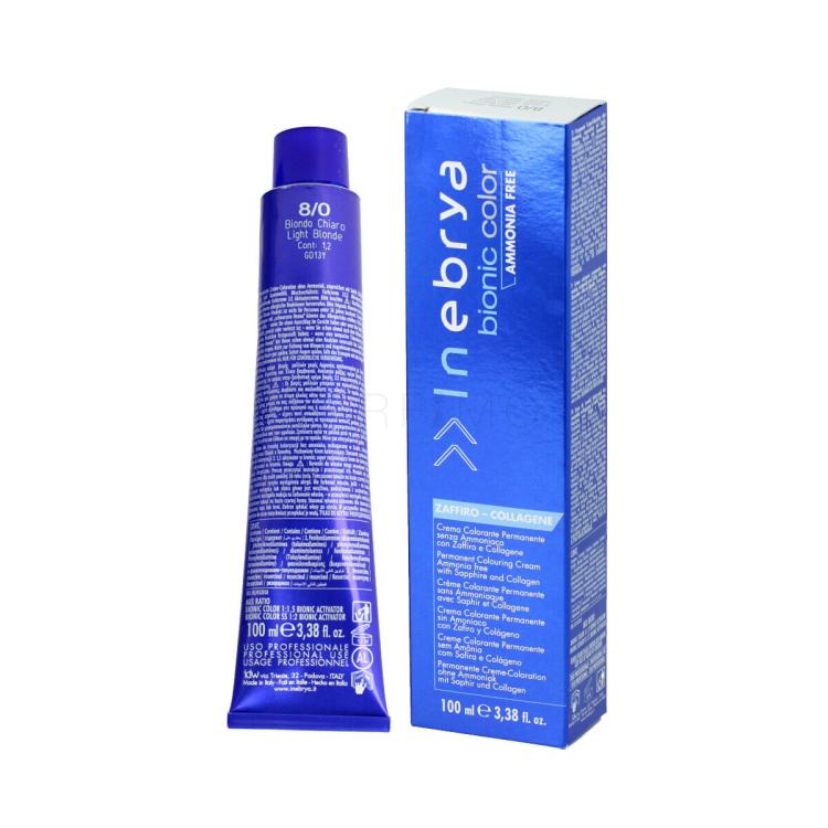 Inebrya Bionic Color Hajfesték 100 ml Változat 8/0 Light Blonde