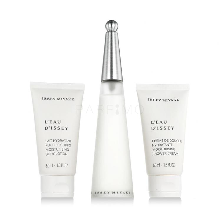 Issey Miyake L&#039;Eau D&#039;Issey Ajándékcsomagok Eau de Toilette 50 ml + testápoló 50 ml + tusfürdő 50 ml