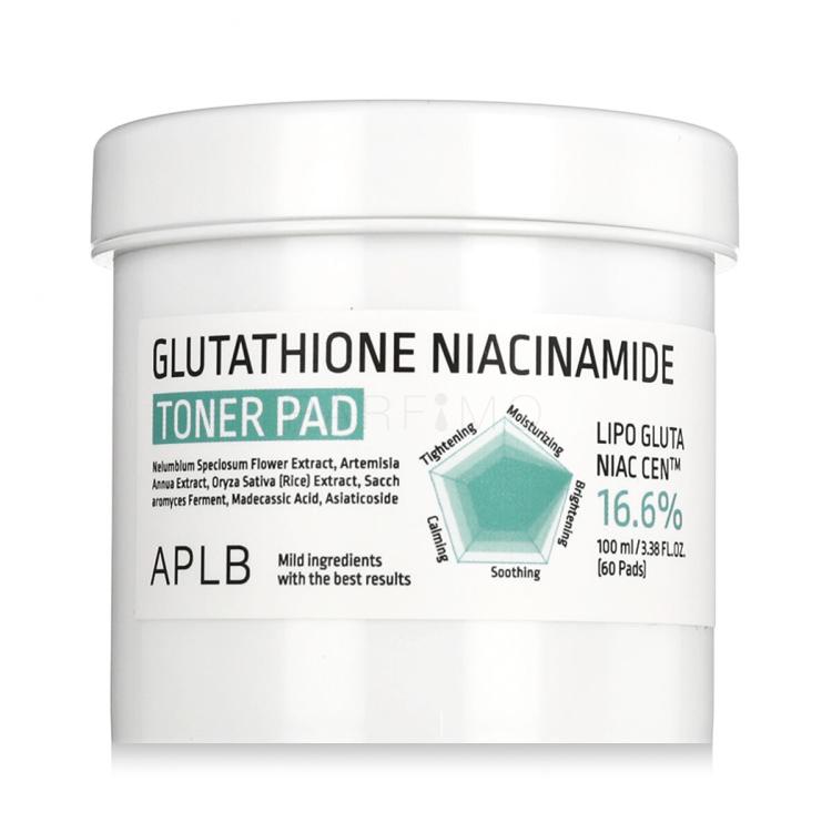APLB Glutathione Niacinamide Toner Pad Arcpermet 60 db