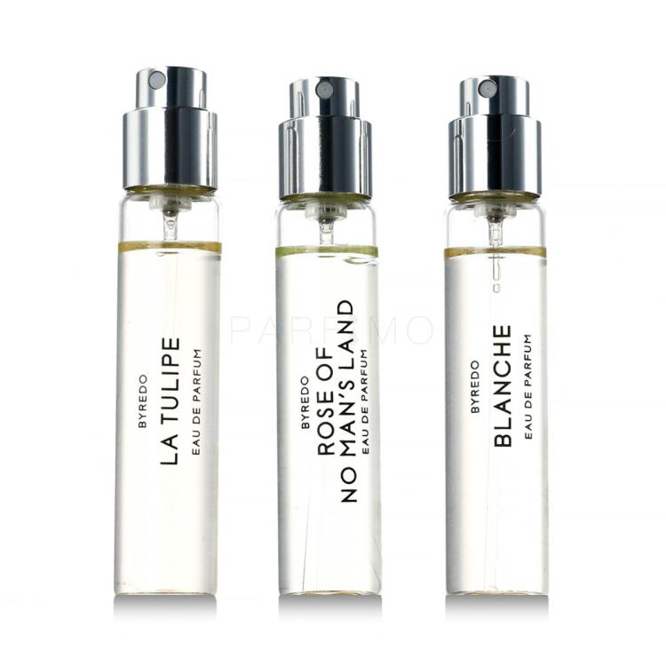 BYREDO La Sélection Florale Ajándékcsomagok Eau de Parfum Blanche 12 ml + Eau de Parfum La Tulipe 12 ml + Eau de Parfum Rose of No Man&#039;s Land 12 ml