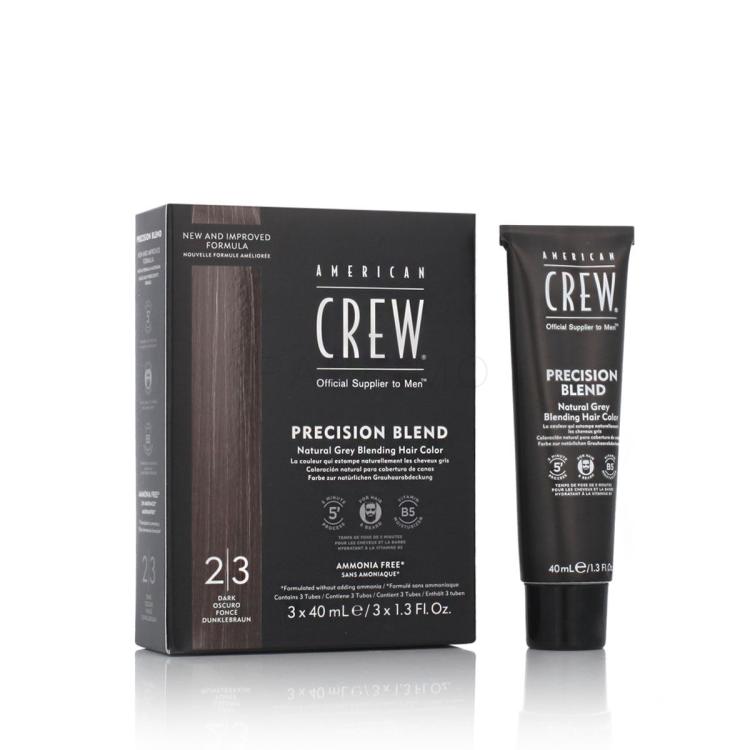 American Crew Precision Blend Natural Grey Blending Hair Color Hajfesték férfiaknak Változat 2-3 Dark Szett