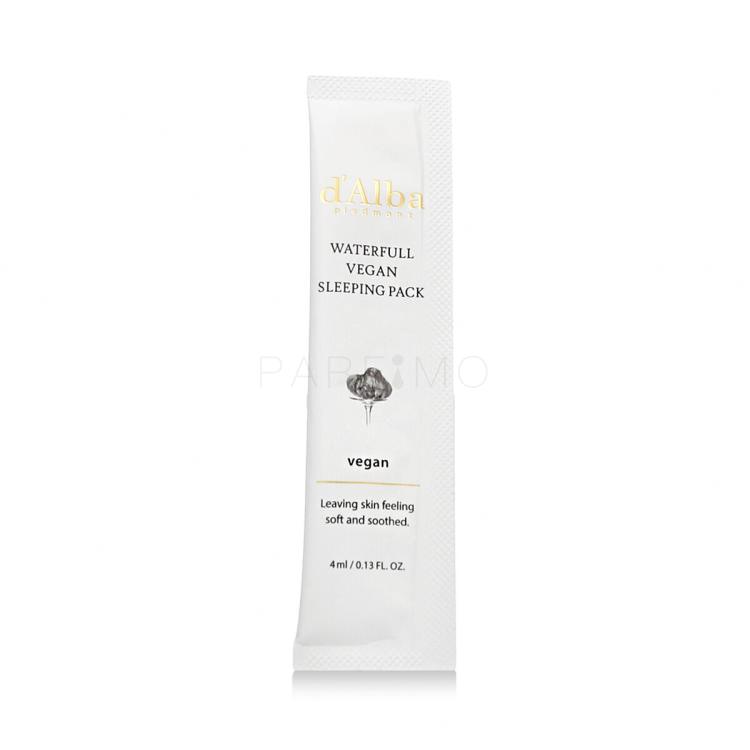 d&#039;Alba White Truffle Waterfull Vegan Sleeping Pack Arcmaszk nőknek 12x4 ml
