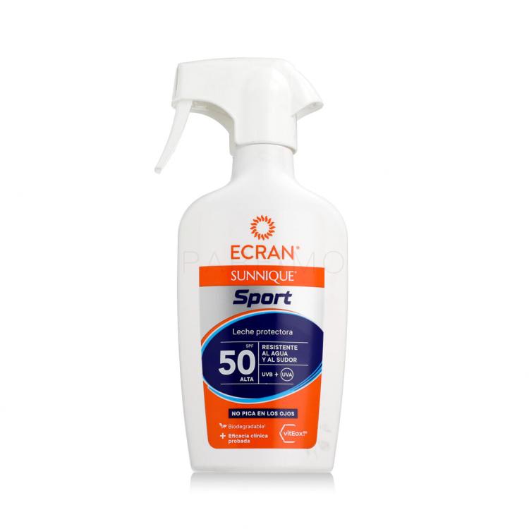Ecran Sunnique Sport Protective Milk Spray SPF50 Fényvédő készítmény testre 270 ml