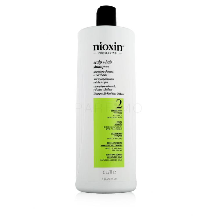 Nioxin System 2 Scalp + Hair Shampoo Sampon nőknek 1000 ml