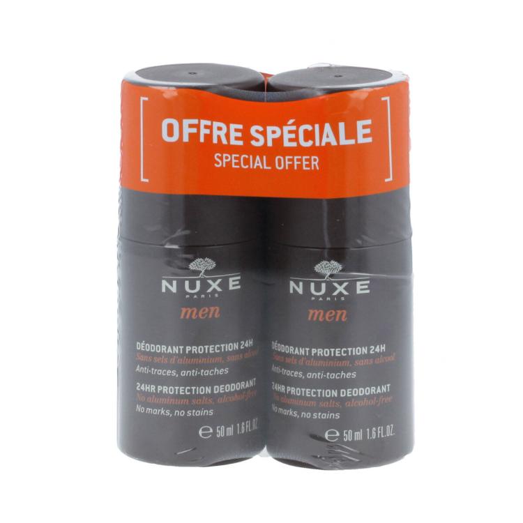 NUXE Men 24HR Protection Deodorant Dezodor férfiaknak 2x50 ml