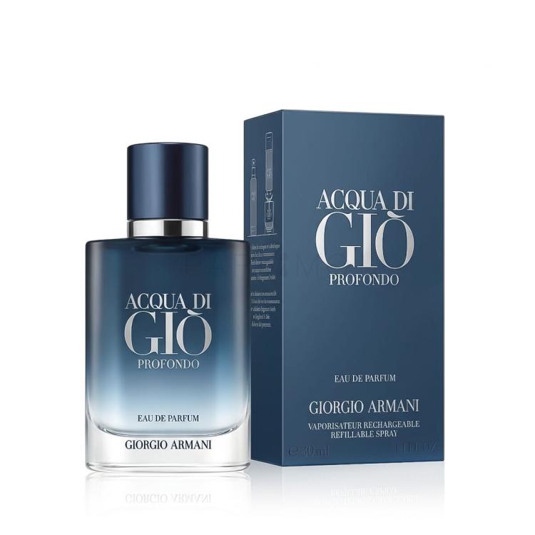 Giorgio Armani Acqua di Giò Profondo 2024 Eau de Parfum férfiaknak Utántölthető 30 ml