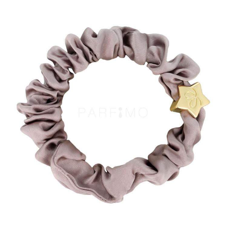 By Eloise London Silk Scrunchie Gold Star Hajgumi nőknek 1 db Változat Iced Latte