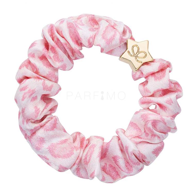 By Eloise London Silk Scrunchie Gold Star Hajgumi nőknek 1 db Változat Pink Leopard