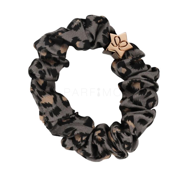 By Eloise London Silk Scrunchie Gold Star Hajgumi nőknek 1 db Változat Grey Leopard