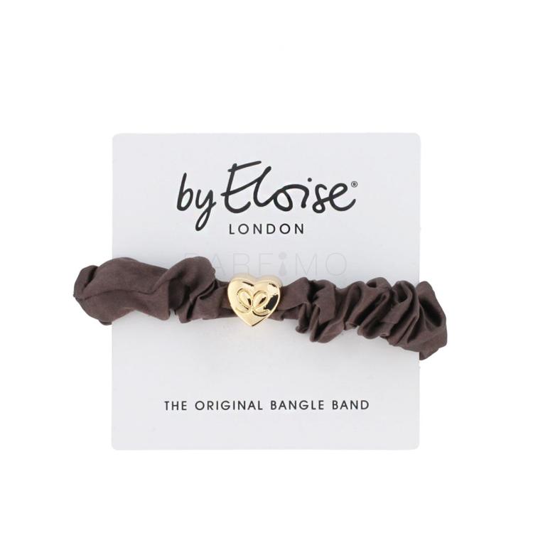 By Eloise London Silk Scrunchie Gold Heart Hajgumi nőknek 1 db Változat Mocha