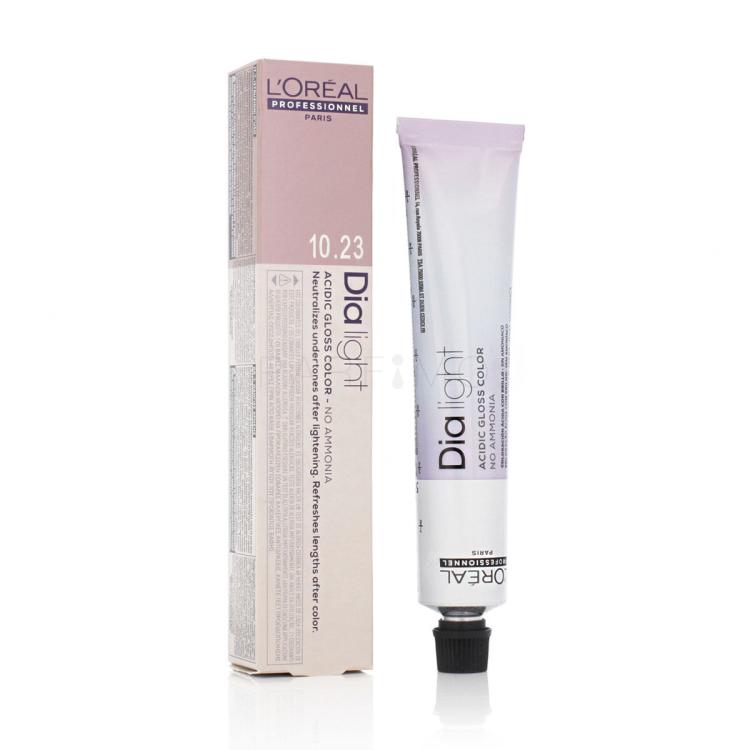 L&#039;Oréal Professionnel DiaLight Acidic Gloss Color Hajfesték nőknek 50 ml Változat 10.23 Pearl Blush Milkshake