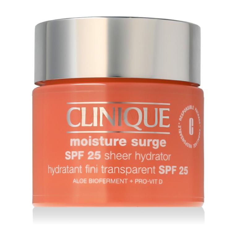 Clinique Moisture Surge Sheer Hydrator SPF25 Nappali arckrém nőknek 75 ml