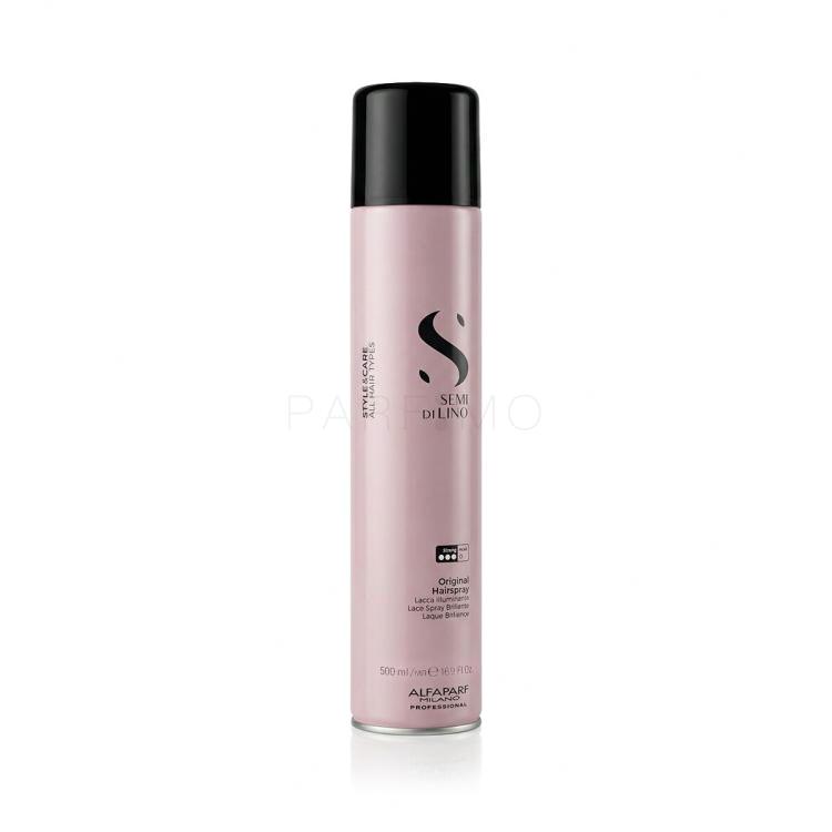 ALFAPARF MILANO Semi Di Lino Style &amp; Care Original Hairspray Hajlakk nőknek 500 ml