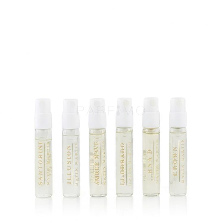 Matin Martin Discovery Set Ajándékcsomagok EDP Illusion 2 ml + EDP El Dorado 2 ml + EDP Raa'd 2 ml + EDP Amber Wave 2 ml + EDP Santorini 2 ml + EDP Crown 2 ml