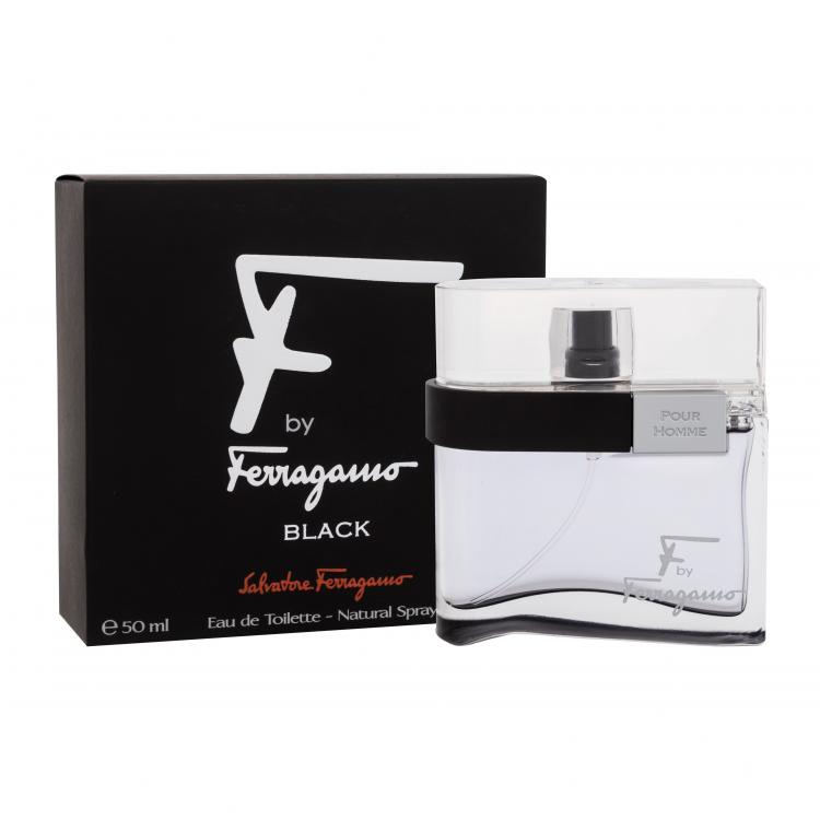 Ferragamo F by Ferragamo Black Eau de Toilette férfiaknak 50 ml