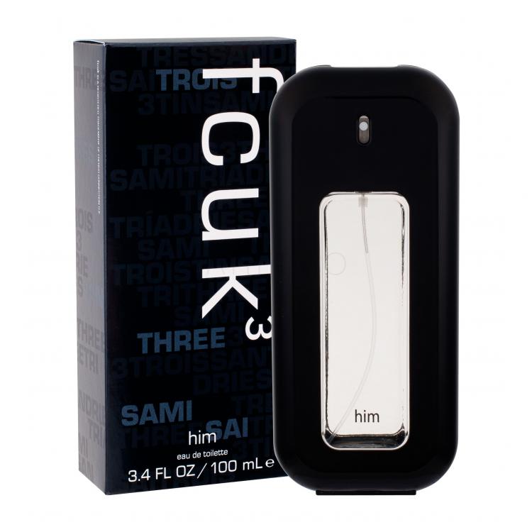 Fcuk 3 Him Eau de Toilette férfiaknak 100 ml