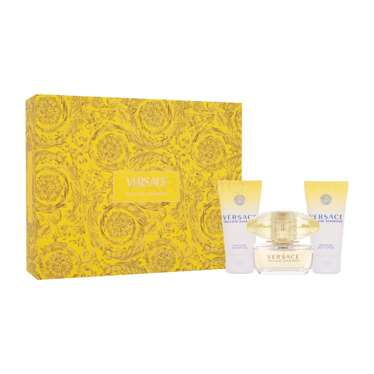 Versace Yellow Diamond Ajándékcsomagok Eau de Toilette 50 ml + testápoló 50 ml + tusfürdő 50 ml