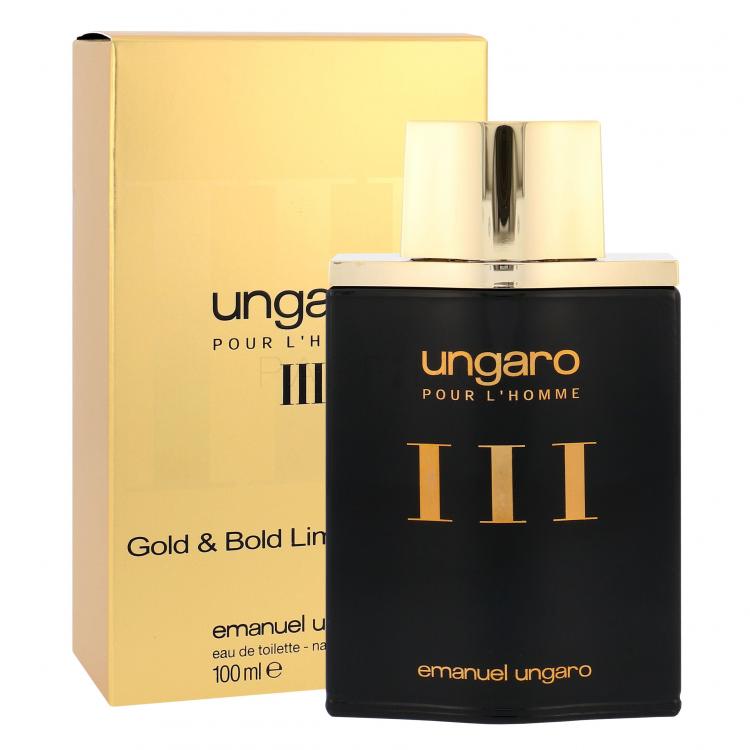 Emanuel Ungaro Ungaro Pour L´Homme III Gold &amp; Bold Limited Edition Eau de Toilette férfiaknak 100 ml