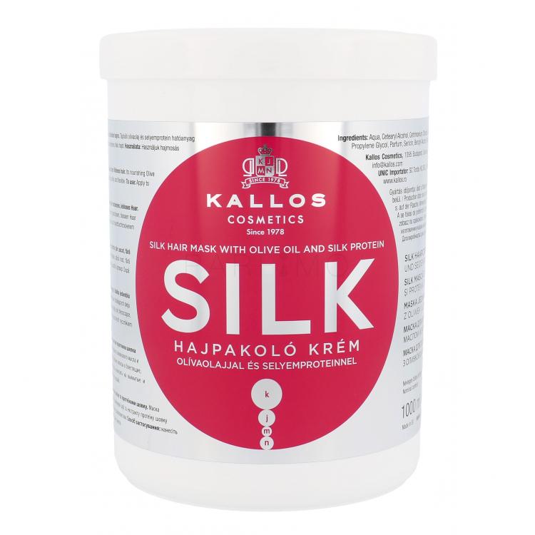 Kallos Cosmetics Silk Hajpakolás nőknek 1000 ml