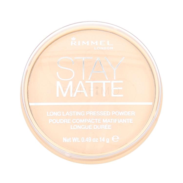 Rimmel London Stay Matte Púder nőknek 14 g Változat 001 Transparent