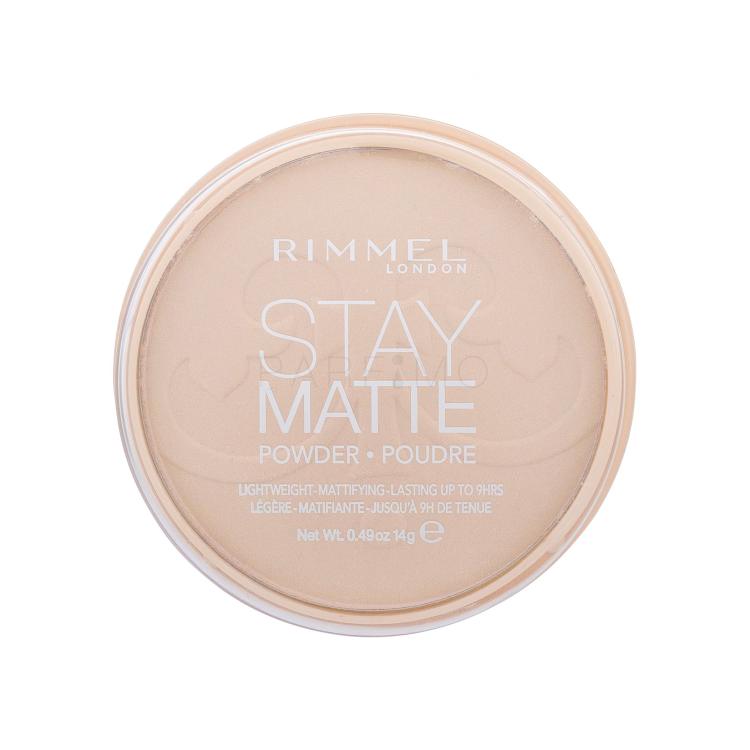 Rimmel London Stay Matte Púder nőknek 14 g Változat 003 Peach Glow