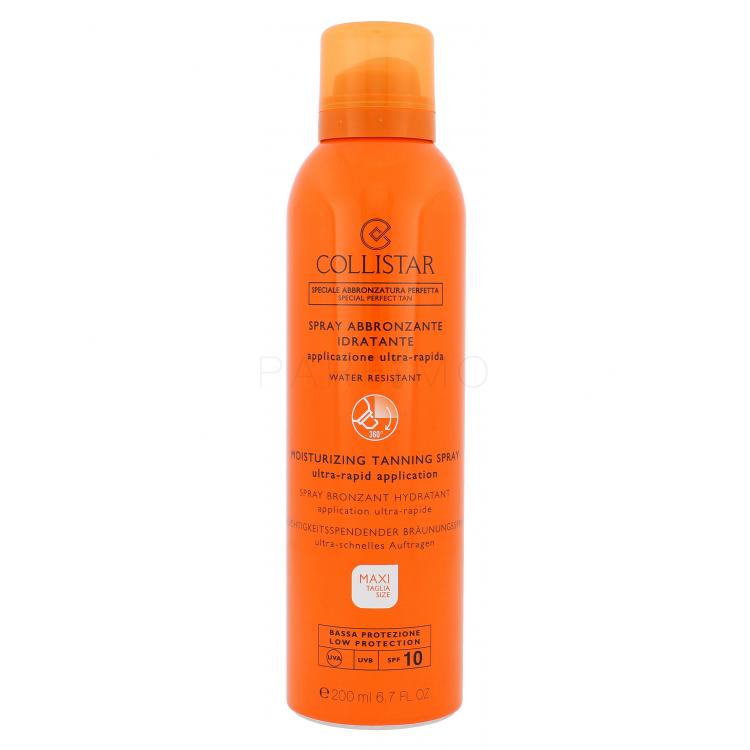 Collistar Special Perfect Tan Moisturizing Tanning Spray SPF10 Fényvédő készítmény testre nőknek 200 ml