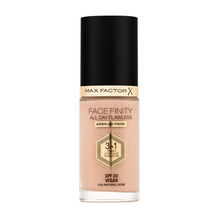Max Factor Facefinity All Day Flawless SPF20 Alapozó nőknek 30 ml Változat C50 Natural Rose