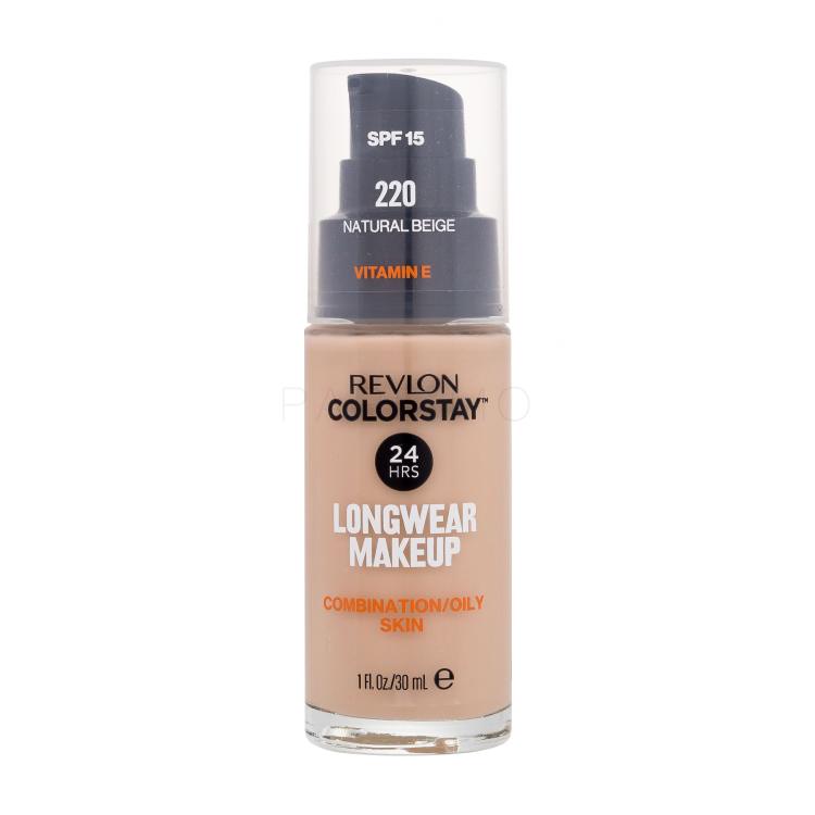 Revlon Colorstay Combination Oily Skin SPF15 Alapozó nőknek 30 ml Változat 220 Natural Beige