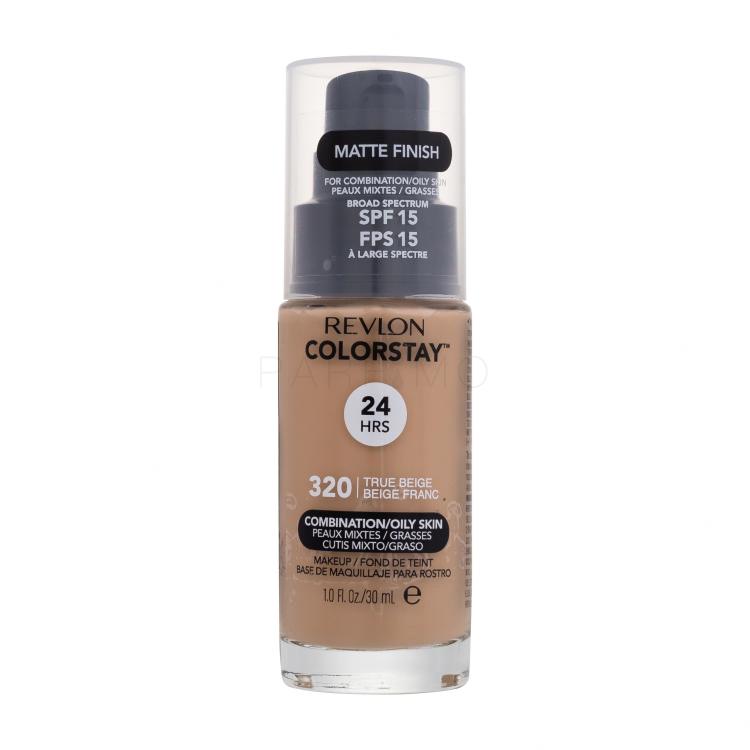 Revlon Colorstay Combination Oily Skin SPF15 Alapozó nőknek 30 ml Változat 320 True Beige