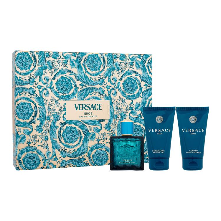 Versace Eros Ajándékcsomagok Eau de Toilette 50ml + tusfürdő 50 ml + borotválkozás utáni balzsam 50 ml