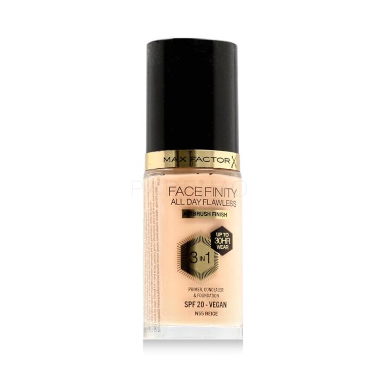 Max Factor Facefinity All Day Flawless SPF20 Alapozó nőknek 30 ml Változat N55 Beige