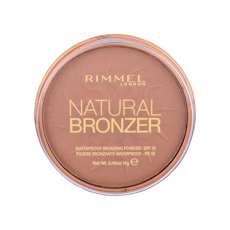 Rimmel London Natural Bronzer SPF15 Bronzosító nőknek 14 g Változat 026 Sun Kissed