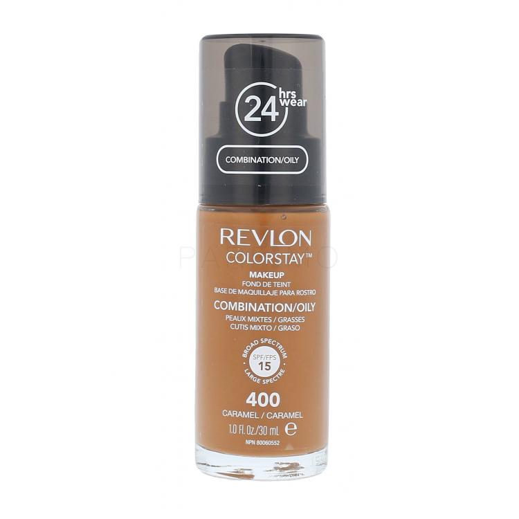 Revlon Colorstay Combination Oily Skin SPF15 Alapozó nőknek 30 ml Változat 400 Caramel