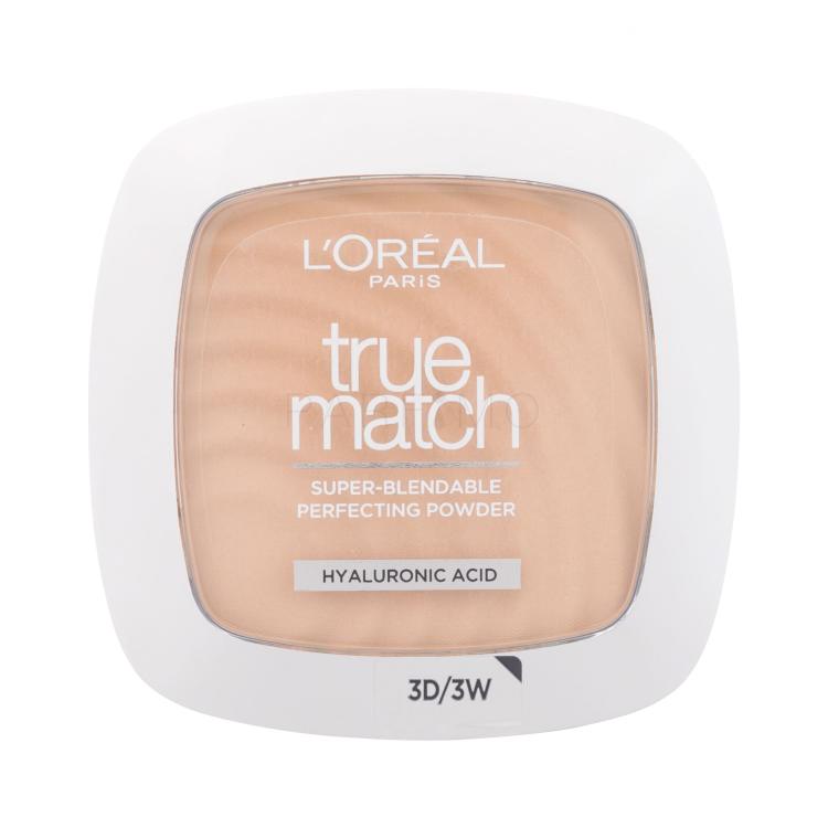 L&#039;Oréal Paris True Match Púder nőknek 9 g Változat 3.D/3.W Dore Warm