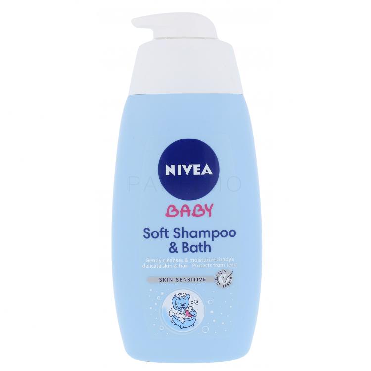 Nivea Baby Soft Shampoo &amp; Bath Sampon gyermekeknek 500 ml