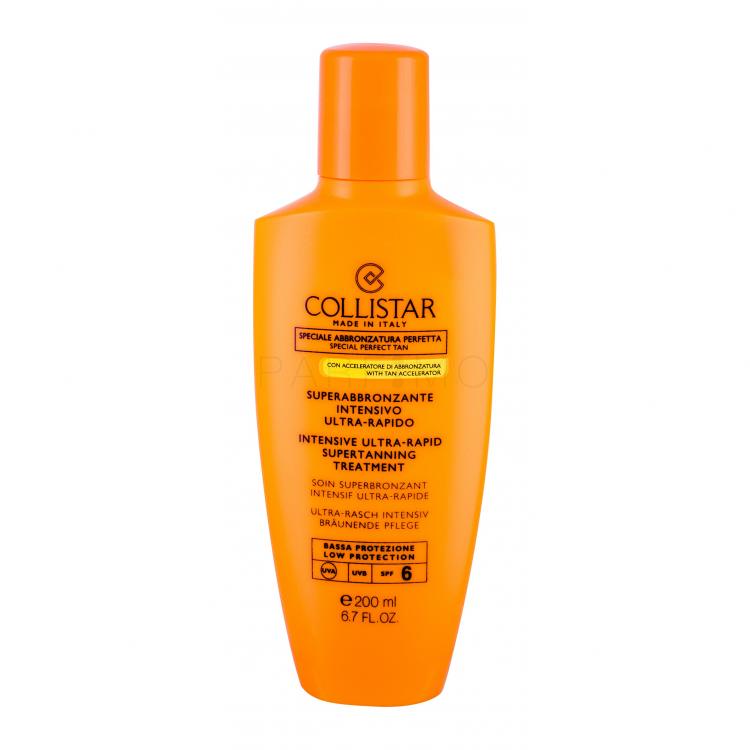 Collistar Special Perfect Tan Intensive Ultra-Rapid Supertanning SPF6 Fényvédő készítmény testre nőknek 200 ml