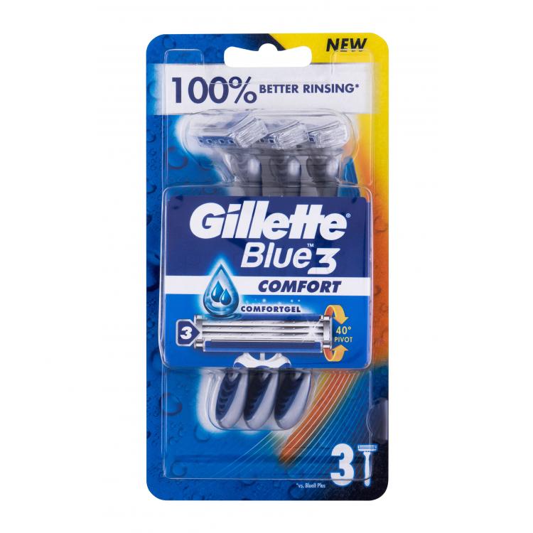 Gillette Blue3 Comfort Borotva férfiaknak 3 db