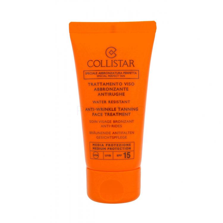 Collistar Special Perfect Tan Tanning Face Treatment SPF15 Fényvédő készítmény arcra nőknek 50 ml