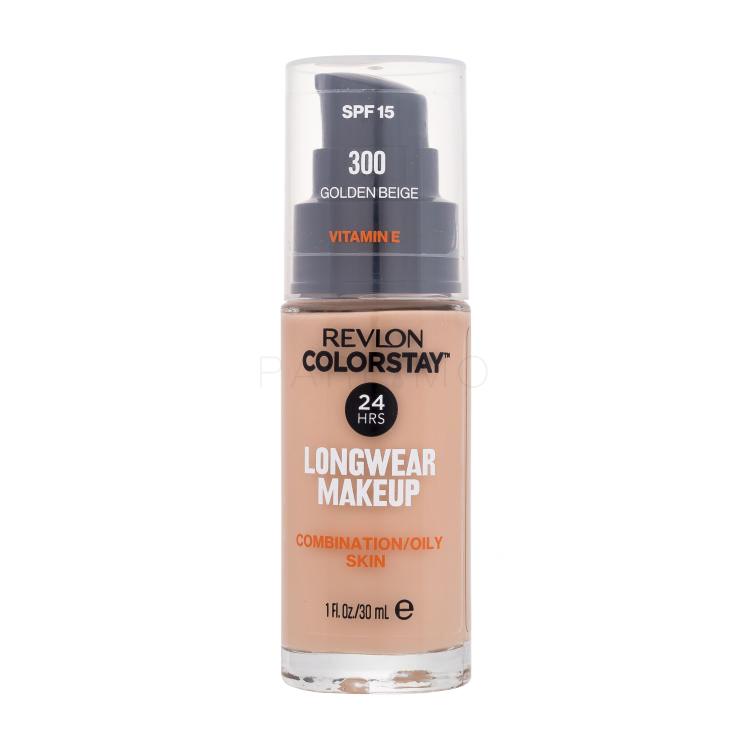 Revlon Colorstay Combination Oily Skin SPF15 Alapozó nőknek 30 ml Változat 300 Golden Beige
