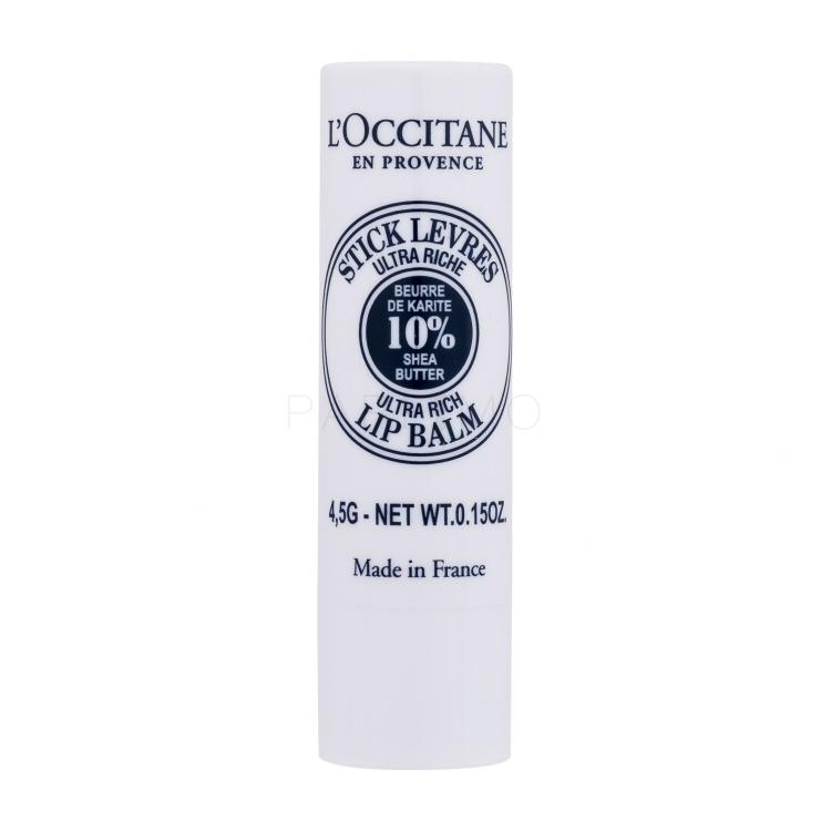 L&#039;Occitane Shea Butter Ultra Rich Lip Balm Stick Ajakbalzsam nőknek 4,5 g