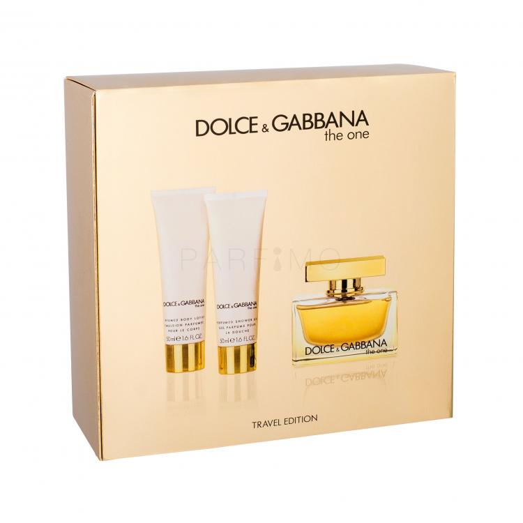 Dolce&amp;Gabbana The One Ajándékcsomagok Eau de Parfum 75 ml + testápoló tej 50 ml + tusfürdő 50 ml